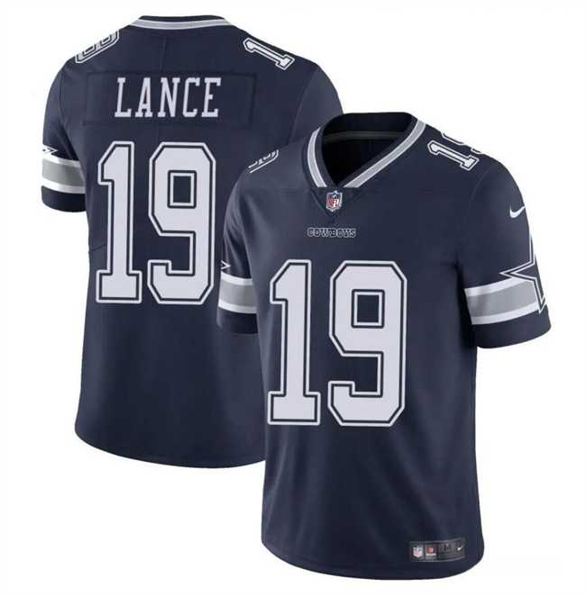 Men & Women & Youth Dallas Cowboys #19 Trey Lance Navy Vapor Untouchable Limited Stitched Jersey